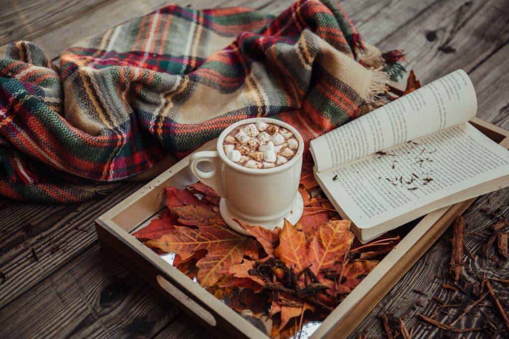 Winter escapes in Norfolk - hot chocolate and blankets