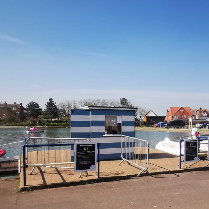 Queens park boating lake